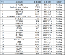 2023年上半年赴美上市中企盘点，及递交IPO申请概况表(截至2023年7月7日)