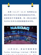 美股IPO&SPAC周报：两家中国公司完成纳斯达克上市